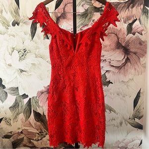 ASTR The Label Red Daniela Dress